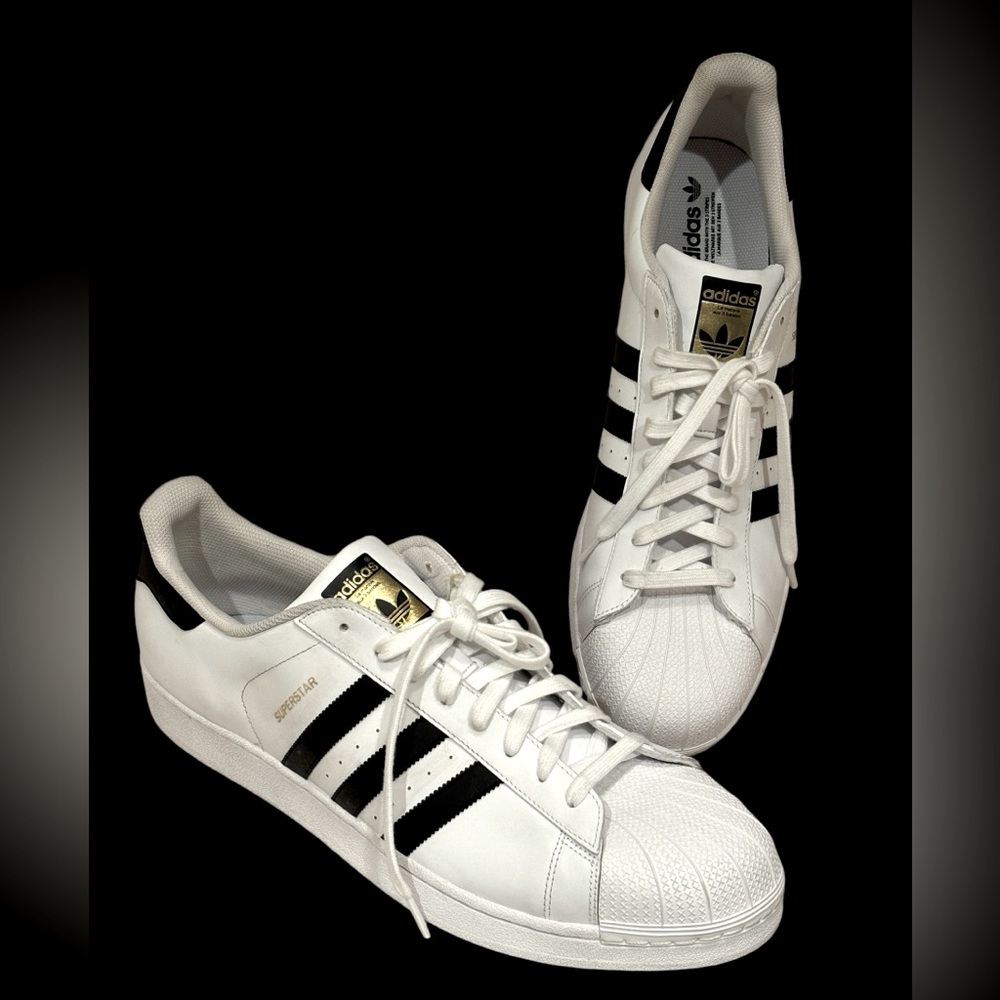 Adidas superstar 3 stripes men’s size 20 excellent condition